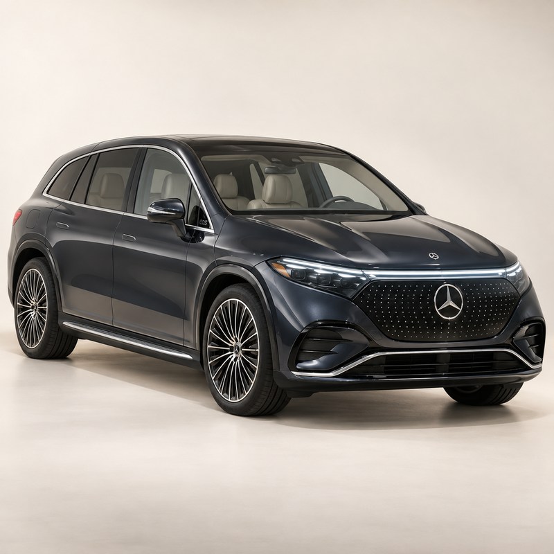 Mercedes-Benz — EQS SUV — AI 生成イラスト