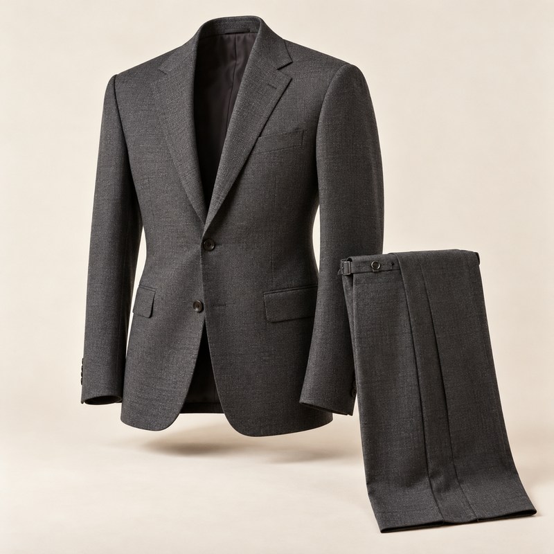 Ralph Lauren Purple Label — Kent Hand-Tailored Nailhead Suit — AI 生成イラスト