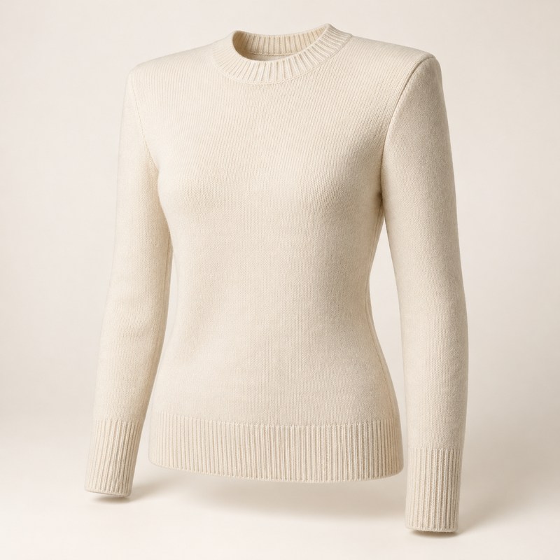 TOTEME — Structured crew knit — AI 生成イラスト