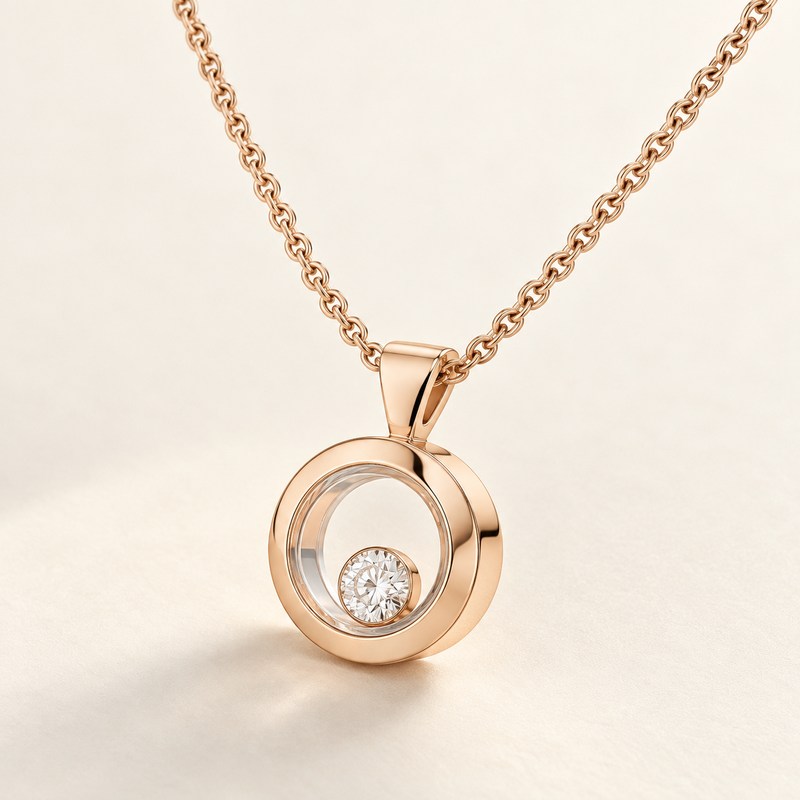 Chopard — Happy Diamonds Icons pendant — Ilustración generada por IA