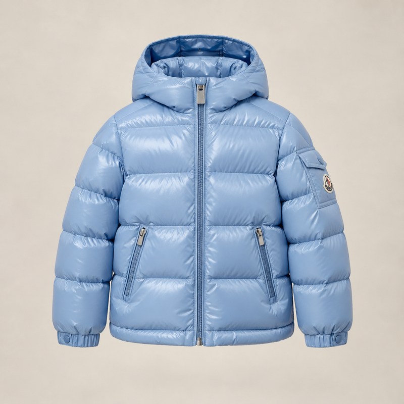 Moncler — New Moncler Maya Hooded Down Jacket — Illustration générée par IA