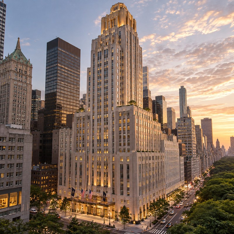 Waldorf Astoria — Waldorf Astoria Residences New York — KI-generierte Illustration