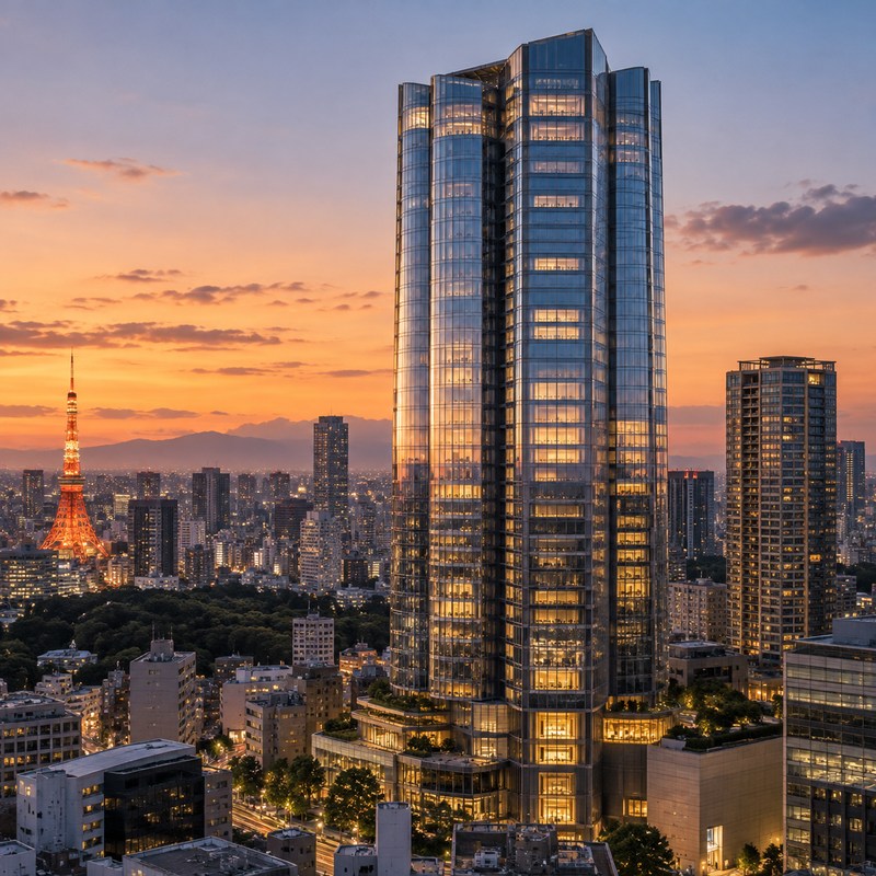 Aman — Aman Residences, Tokyo — KI-generierte Illustration