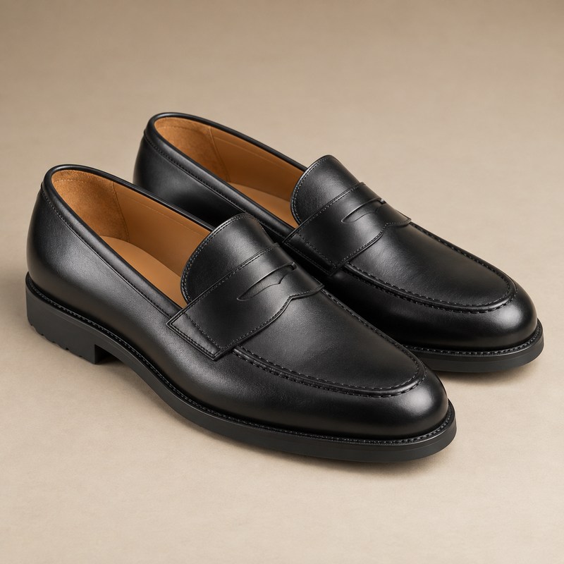 Crockett & Jones — Boston Black Calf — Иллюстрация, созданная ИИ