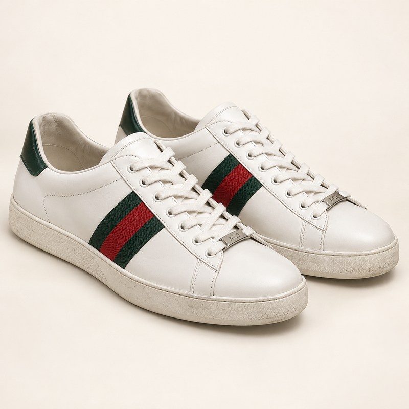 Gucci — Men's Gucci Ace sneaker with Web — Иллюстрация, созданная ИИ