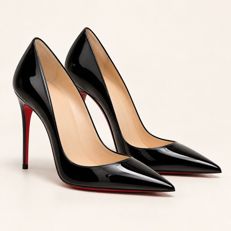 Kate 100 — black patent calf leather — AI से निर्मित चित्र