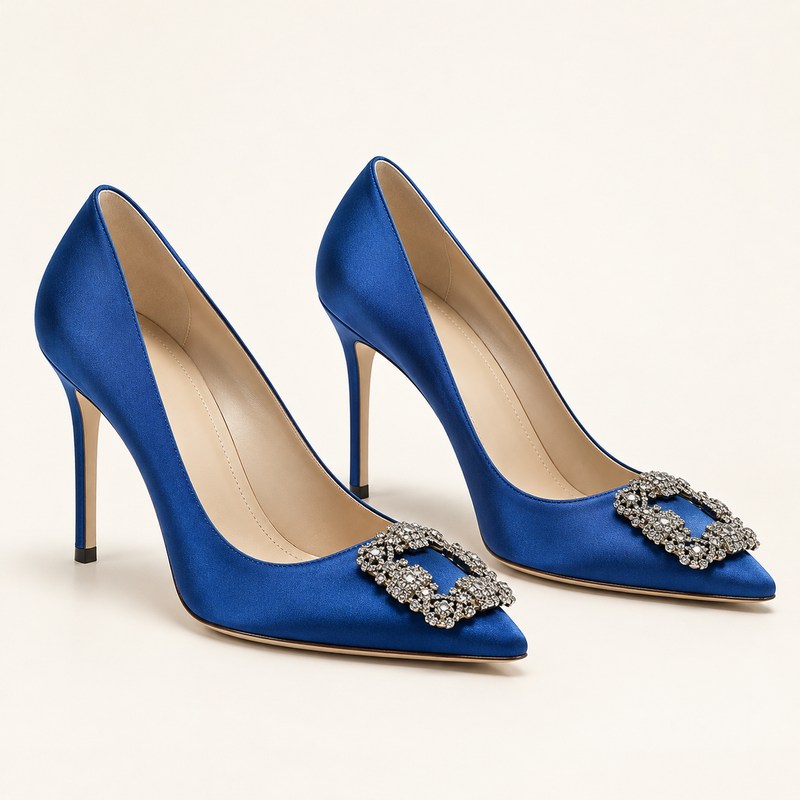 Hangisi 105 — blue satin — AI से निर्मित चित्र