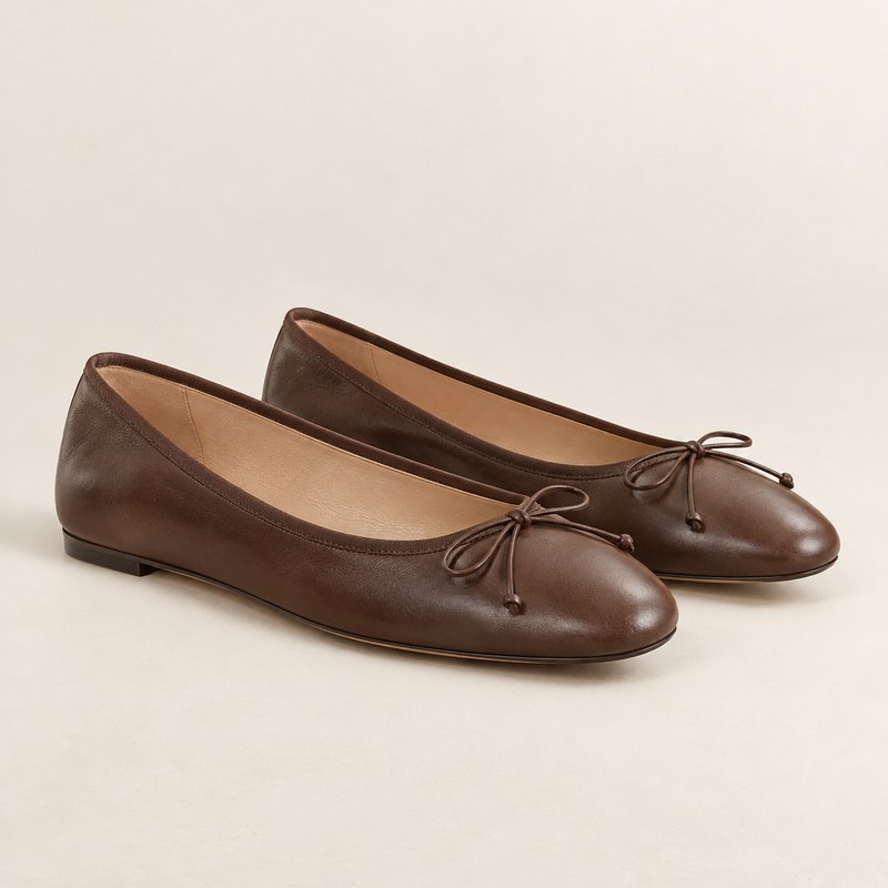 New Ballet Flat — Carob — AI 生成イラスト